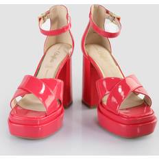 Rot Sandaletten Buffalo May Cross Sandal Heel - Rosa