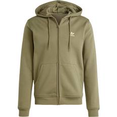 Trefoil Essentials Full-Zip Hoodie - Olive Strata