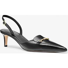 Michael Kors Lena Leather Slingback Pump - Black