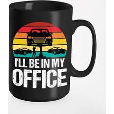 Make Your Mark Design Retro I ll Be in My Office Mug 15oz Cup & Mug