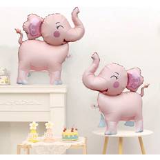 Shein Pink 3D Cartoon Elephant Foil Balloons 2pcs Set