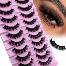 Russian strip lashes Shein DD Curl Russian Strip Lashes - Fluffy