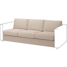 Sofföverdrag IKEA VIMLE Klädsel Till 3-Sitssektion Hallarp Sofföverdrag Beige