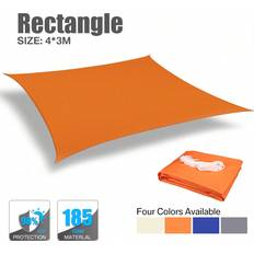 Beige Sail Awnings Shein Sun Shade Sail 3m x 4m Beige Rectangular