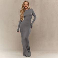 Missguided Jersey Round Neck Long Sleeves Maxi Dress