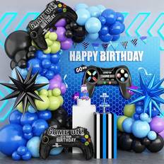 Party Balloon Arches Shein Video Game Theme Balloon Arch Garland Kit 118 Pcs Set