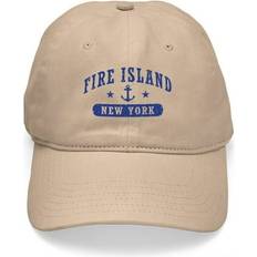 Cafepress Fire Island NY Adjustable Baseball Cap - Beige