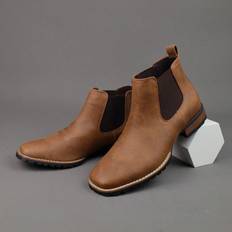 Chelsea Boots Shein Retro Embroidered Outdoor Chelsea Ankle Boots