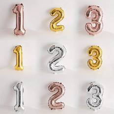 Cheap Number Balloons Shein Gold Silver Rose Gold Foil Balloons 16in