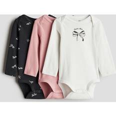 Bodysuits Children's Clothing on sale H&M Printed Jersey Bodysuits - Pink