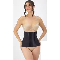 Black - Solid Colors Girdles Maidenform Plus Size Easy-Up Waist Nipper - Black