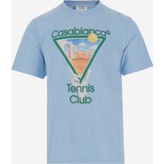 Casablanca T-shirts Casablanca Tryckt T-shirt - Blå
