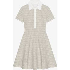 Givenchy Robe Polo En Jacquard Monogramme - Beige