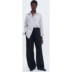 Filippa K Casual Crinkle Trousers - Schwarz