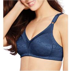 Bali Double Support Lace Wirefree Bra - Blue