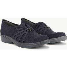 42 ⅓ - Damen Ballerinas Bzees Niche Slip On Shoes - Navy Blazer Knit Fabric