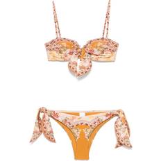 Nylon Bikinisæt Zimmermann Badetøj Dame Uld Beige Havet Tøj Sæt - Flerfarvet