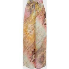 Silke/Siden Byxor Zimmermann Byxor Tallow Relaxed - Multicolor