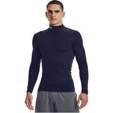 Compression Base Layer Tops Under Armour ColdGear Compression Mock - Midnight Navy