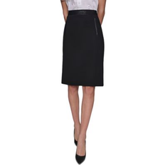 Skirts Karl Lagerfeld Compression Pull-On Pencil Skirt - Black