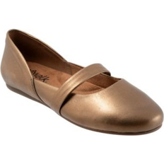 Bronze Ballerinas Softwalk Samara Flat - Bronze