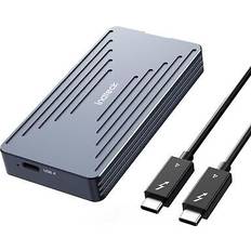 Inateck 40gbps m.2 nvme ssd enclosure, aluminum hard drive enclosure, usb 4.0