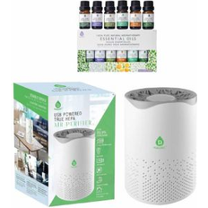 Air Purifiers on sale Pursonic Air Purifier with 6-Pack Premium Essential Oils Collection White