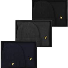 Lyle & Scott Beanies Lyle & Scott Cable Beanie and Scarf Set Dark Blue/Navy