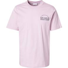 Les Deux Legacy Court T-Shirt - Grau/Rosa