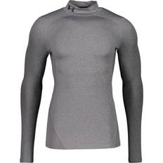 Gris - Homme Hauts de Couche de Base Under Armour Sous Maillot À Col Montant - Charcoal