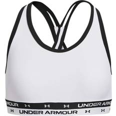 Bralettes Under Armour Cross-Back Solid Bra - White