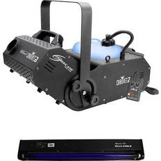 Black Party Machines Chauvet dj hurricane fog pro machine w/ 24" 20w black light tube and fixture