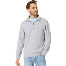 Vineyard Vines Saltwater Quarter Zip Long Sleeve Sweatshirt - Granite