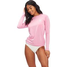 Pink Rash Guards & Base Layers Billabong Women's Standard Classic Long Sleeve Rashguard, Paradise Pink