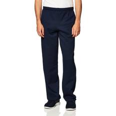 Gildan Pants & Shorts Gildan Fleece Open Bottom Pocketed Sweatpants - Navy