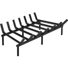 Fireplaces SinglyFire Fireplace Grate 24 inch Heavy Duty Solid Steel Fireplace Log Holder 3/4" Bar Fire Grate Wrought Iron Wood Stove Holder Firewood Burning Rack for Indoor Outdoor Chimney Hearth Kindling Tool