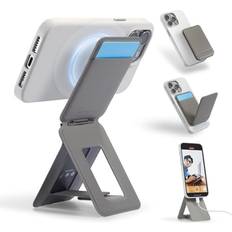 MOFT Phone Tripod Wallet, 3 in 1 Phone Stand MagSafe Wallet, NFC-Supported Magnetic Phone Wallet, MOVAS Vegan Leather Adjustable Card Holder, Taupe