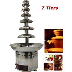 Chocolate Fountains TECHTONGDA 7 Tiers Chocolate Waterfall Fountain 110V