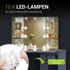 Dressing Tables on sale Brayden Studio Eck Mit LED Beleuchtung Schminktisch