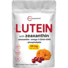 Micro Ingredients Lutein & Zeaxanthin 20mg Softgels 400 Count