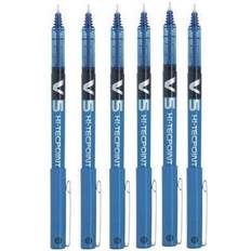 Correction Tape & Fluid Pilot BX V5 Blue Hi-Tecpoint Rollerball Pen Pack of 6