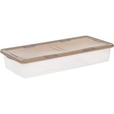 Boxes & Baskets Iris Clear Plastic Underbed Bins 41 qt Storage Box