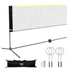 Badminton Sets & Nets VEVOR 20 Fot Brett Vikbart Badmintonnät