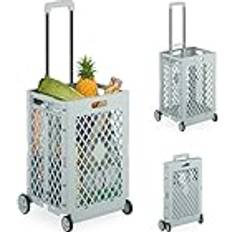 Foldable Shopping Trolley - Grey
