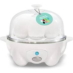 White Egg Cookers Elite Gourmet EGC-007 Rapid Egg Cooker