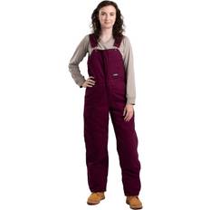 Berne Softstone Duck Insulated Bib Overalls - Plum