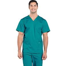 Workwear & Equipment Cherokee Workwear Professionals Men Scrubs Top - Teal Blue