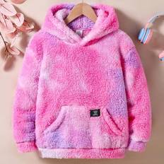 Shein Minimalist Long Sleeve Sweatshirt - Pink