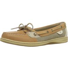 White - Women Boat Shoes Sperry Angelfish Boat Shoe - Linen/Oat