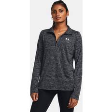 Under Armour High Collar Jumpers Under Armour Tech 1/2 Zip Twist - Black/White